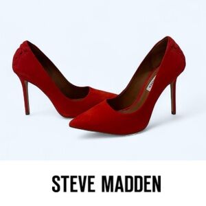 Steve Madden Scarlet Suede Pointed Heels, Size 7.5, MSRP $80